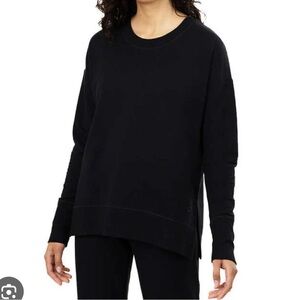 Tuff athletics fleece crewneck sweatshirt - black